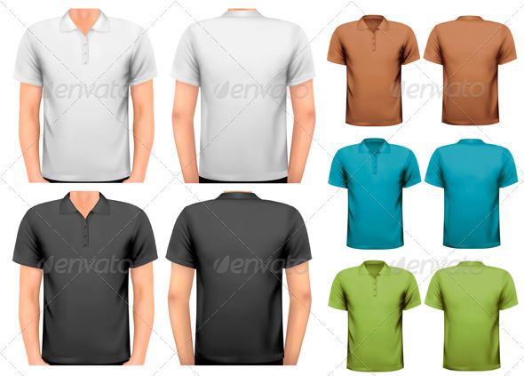 Black and White and Color Men T-Shirts - Commercial / Shopping Conceptual