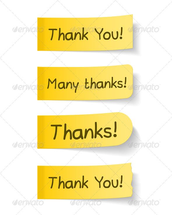 Thank You - Objects Vectors