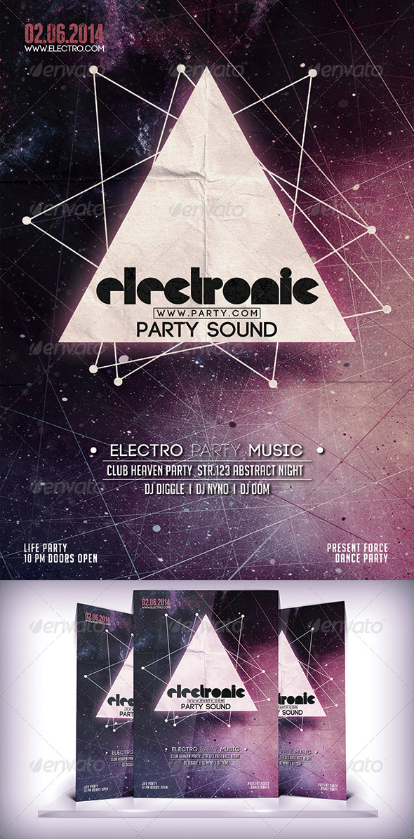 Electric Party Flyer - Clubs & Parties Events
