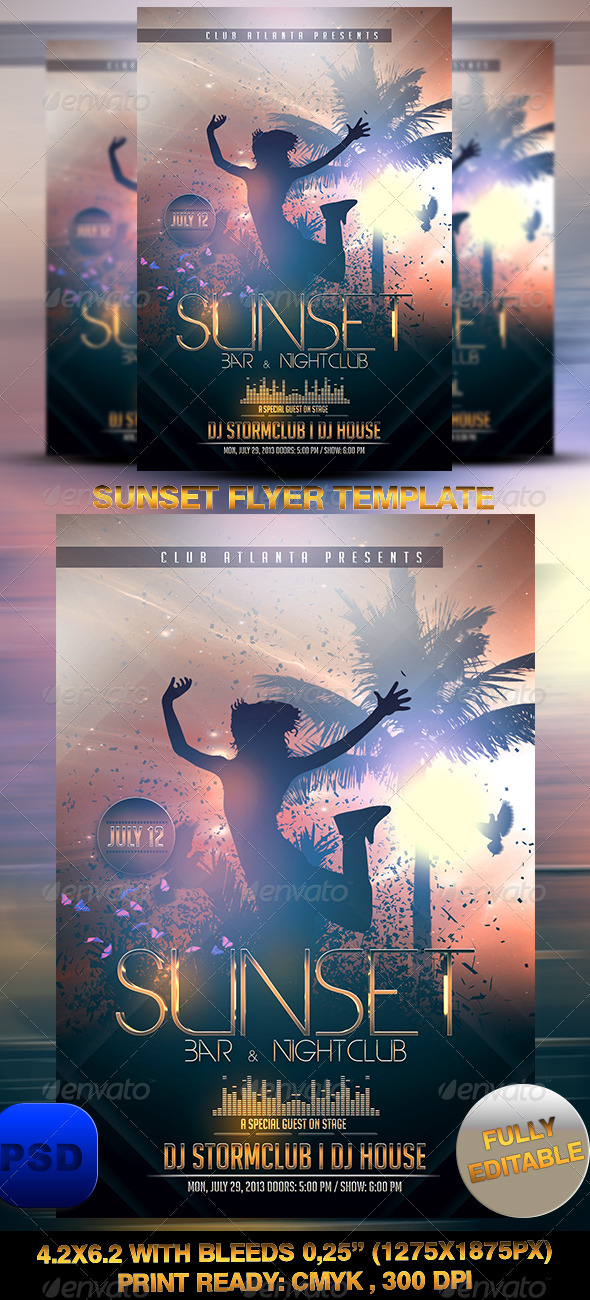 Sunset Flyer Template - Events Flyers