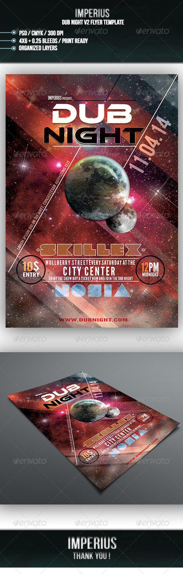 Dub Night V2 - Flyers Print Templates