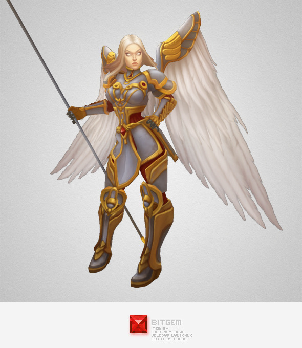 Low Poly Angel - 3Docean 7227387