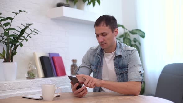 Business Man Online Banking Using Smartphone Shopping Online With Credit Card Sitting alt