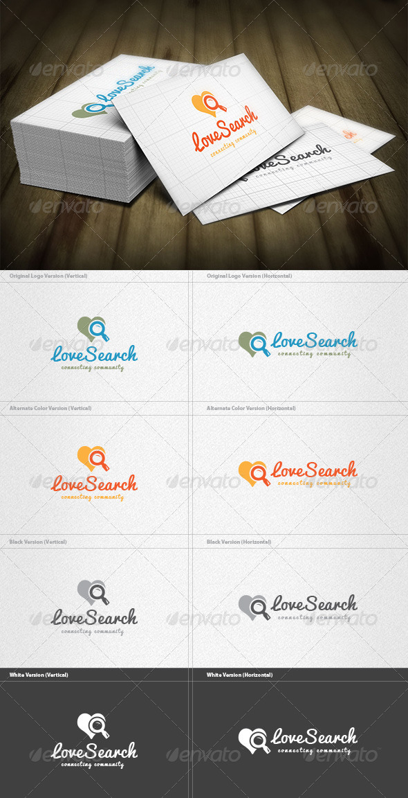 Love Search Logo - Symbols Logo Templates