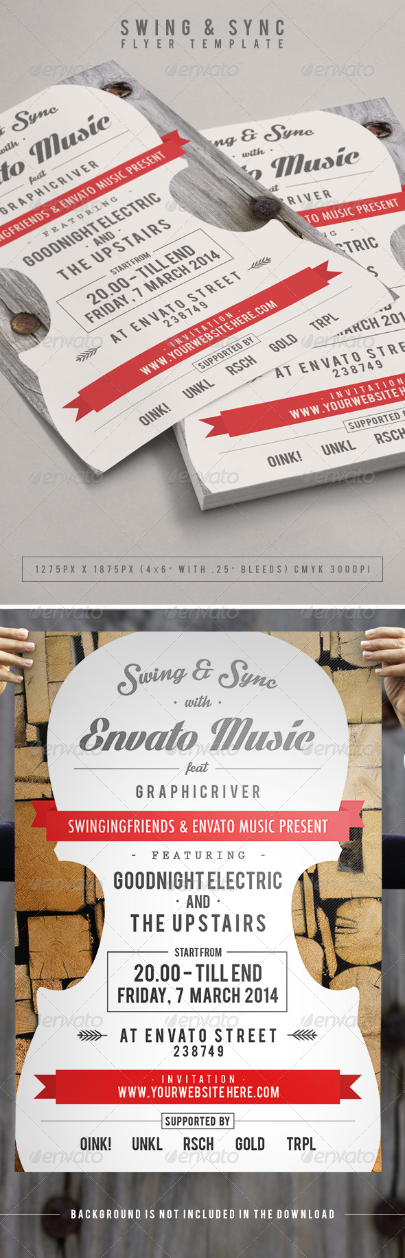 Swing & Sync Flyer Template - Concerts Events