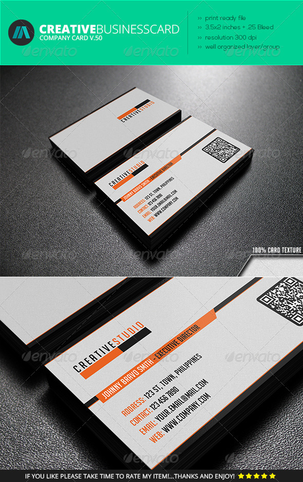 IntenseArtisan Business Card Vol.50 - Corporate Business Cards
