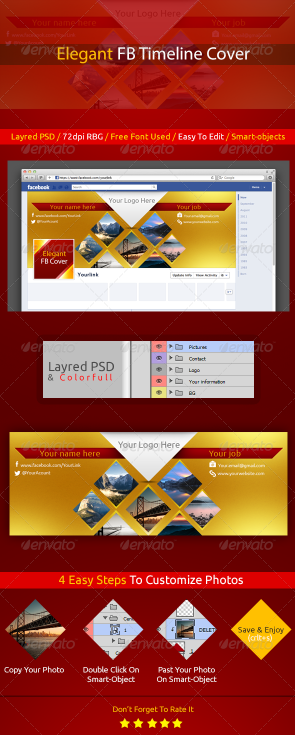 Elegant FB Timeline Cover - Facebook Timeline Covers Social Media