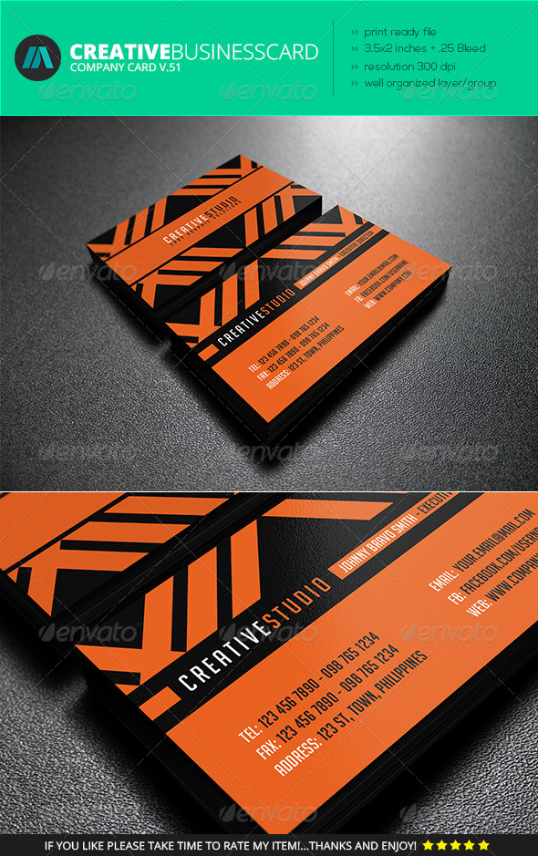IntenseArtisan Business Card Vol.51 - Corporate Business Cards