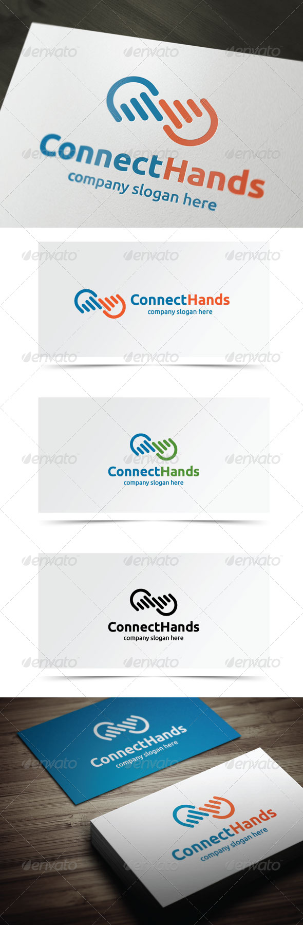 Connect Hands - Objects Logo Templates