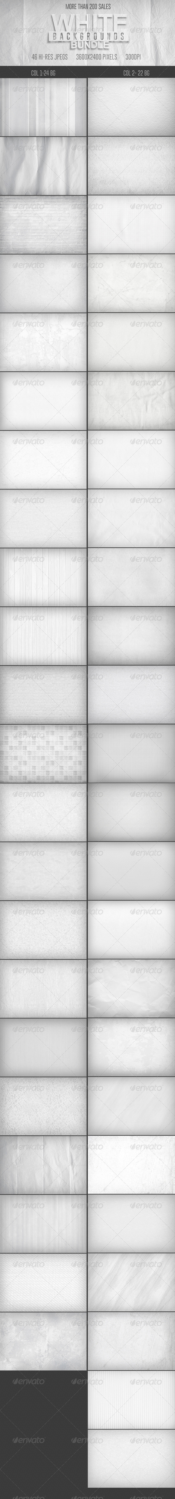 46 White Backgrounds Bundle - Backgrounds Graphics