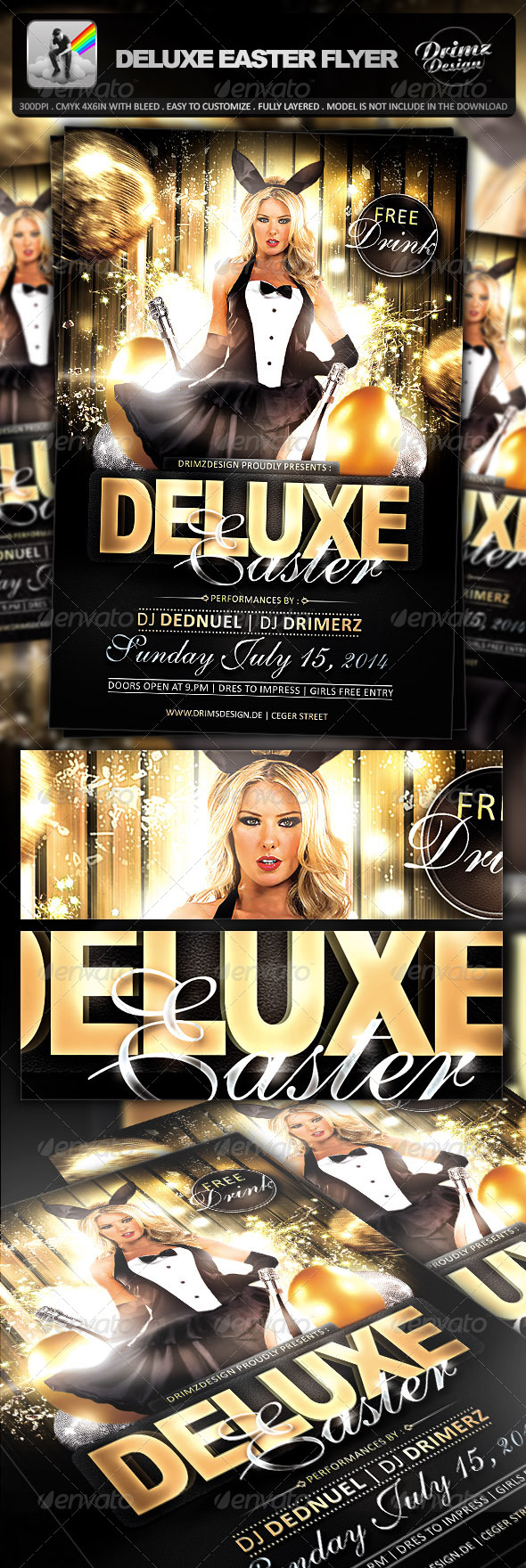 Deluxe Easter Flyer - Events Flyers