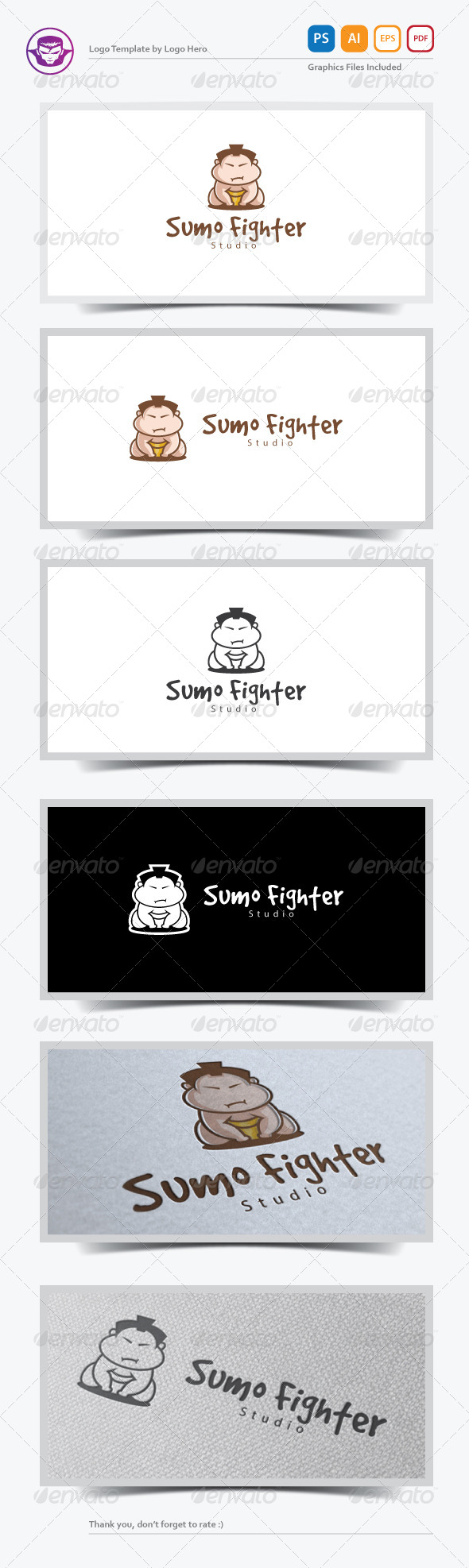 Sumo Fighter Logo Template - Humans Logo Templates