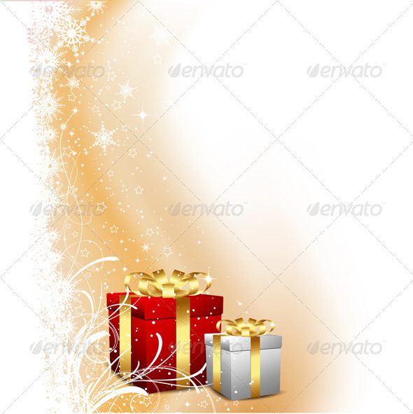 Christmas gift background - Christmas Seasons/Holidays