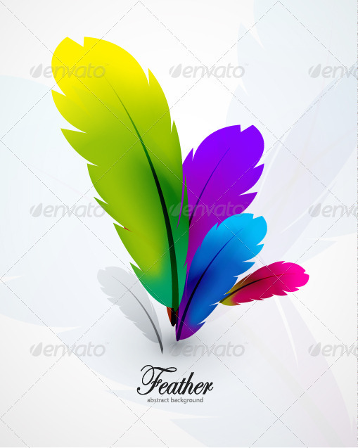 Feather background - Abstract Conceptual