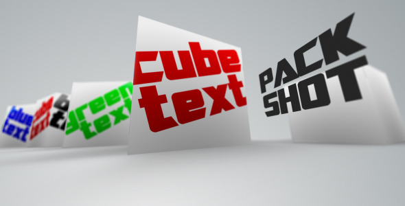 Cube Text - VideoHive 753349