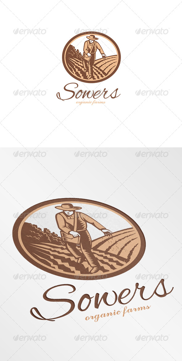 Sowers Organic Farms Logo - Humans Logo Templates