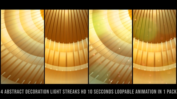 Decoration Light Streaks Gold Pack