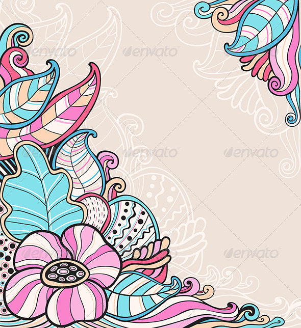 Abstract Floral Background - Flowers & Plants Nature