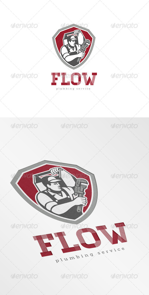Flow Plumbing Services Logo - Humans Logo Templates