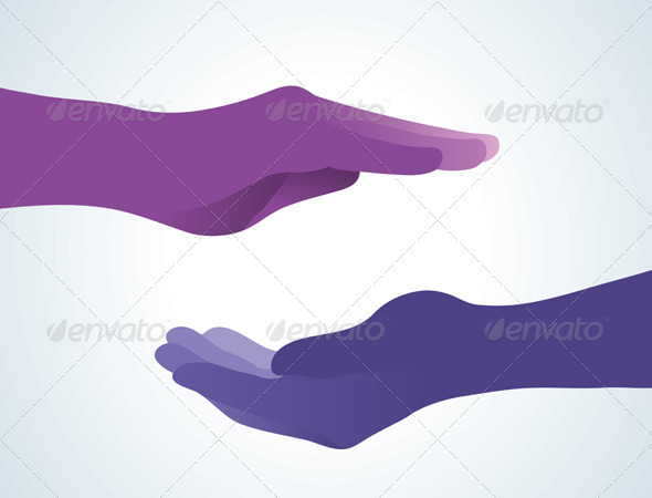 Meditation Hand - Conceptual Vectors