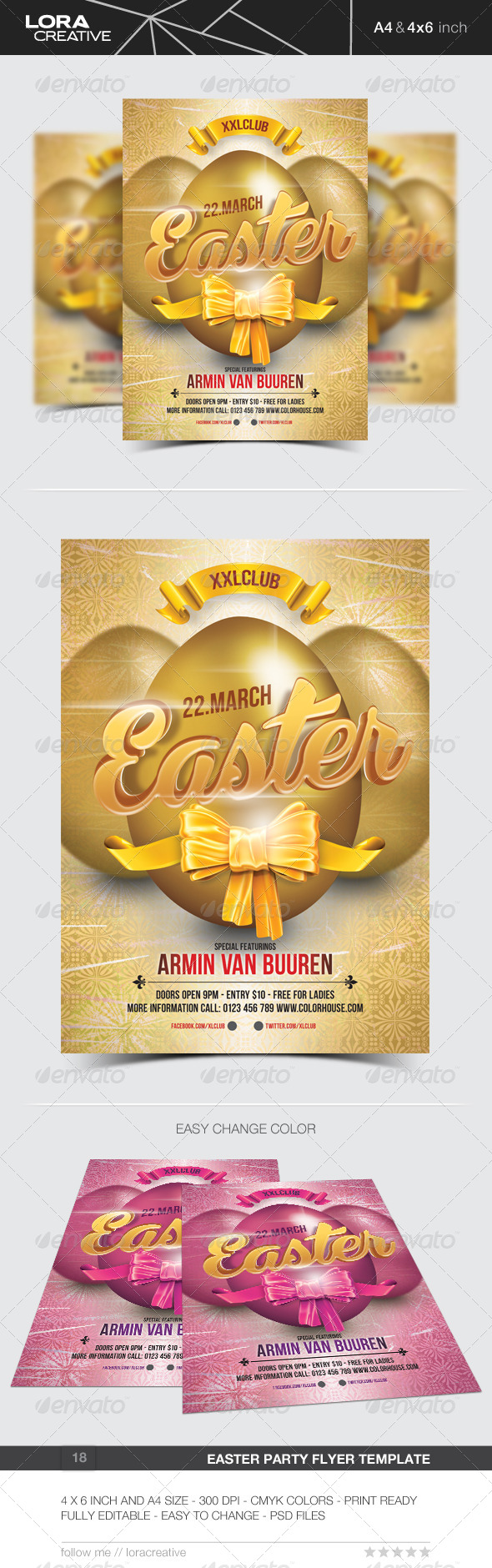 Easter Party Flyer / Poster - 18 - Clubs & Parties Events