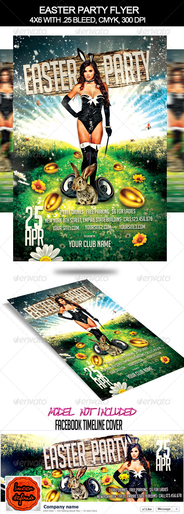 Easter Party Flyer - Clubs & Parties Events