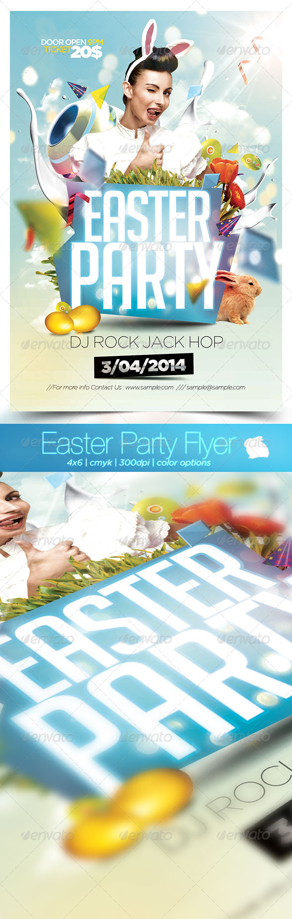 Easter Party Flyer 2014 - Flyers Print Templates