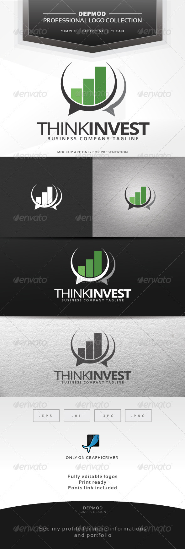 Think Invest Logo - Symbols Logo Templates