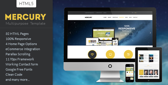 MERCURY - Multipurpose HTML5 Template