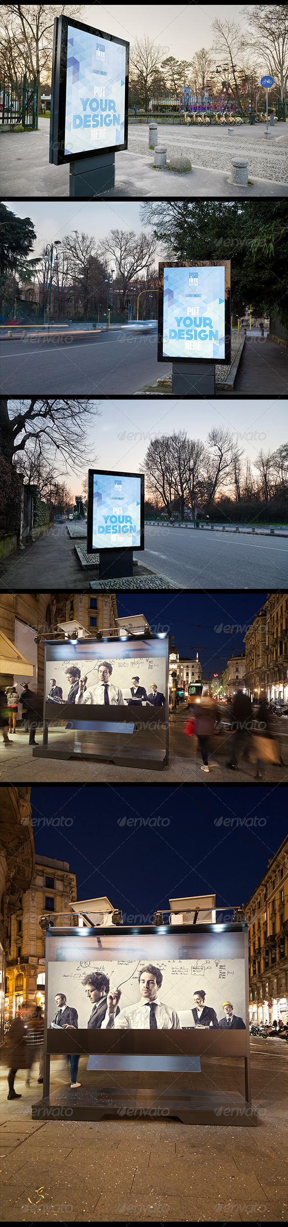 Urban Poster Mock up 2 - Product Mock-Ups Graphics