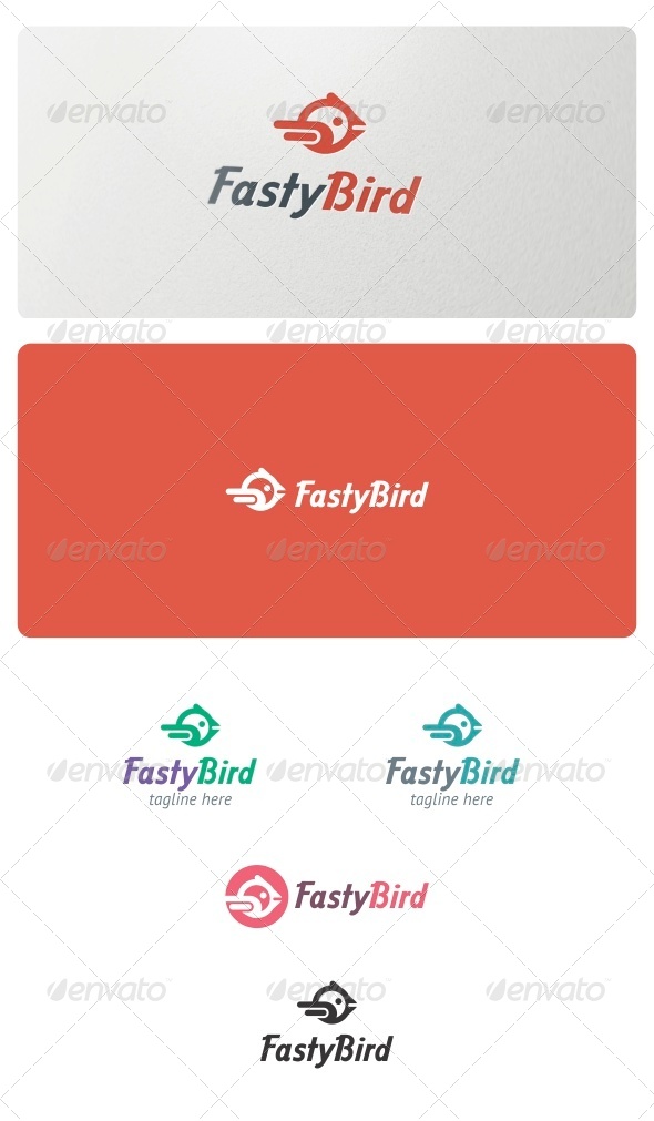 Fasty Bird Logo - Animals Logo Templates