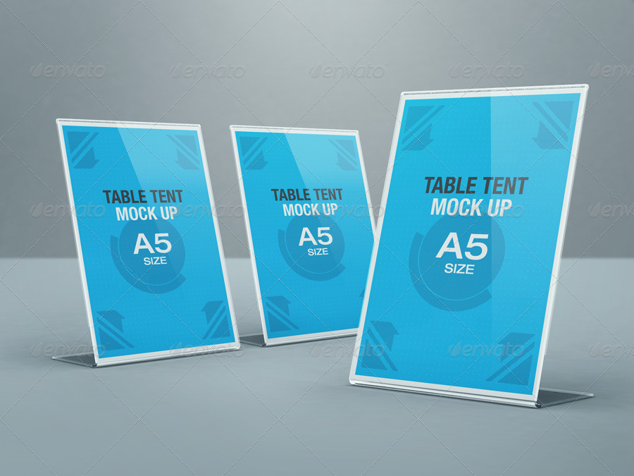 Download Table Tent Mock-up by kenoric | GraphicRiver