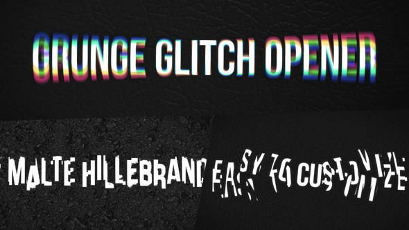 Grunge Glitch Opener - VideoHive 7197416