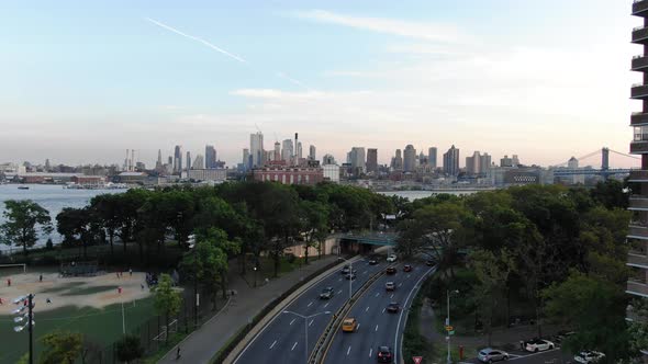 Aerial View of Skyscrapers and Buildings alt