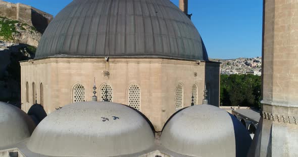 Old City Walls And Mosque Aerial View 2