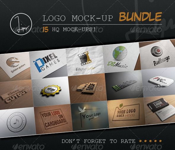 bundle free logo mockup Up  Mock GraphicRiver by Lifer  Logo Bundle