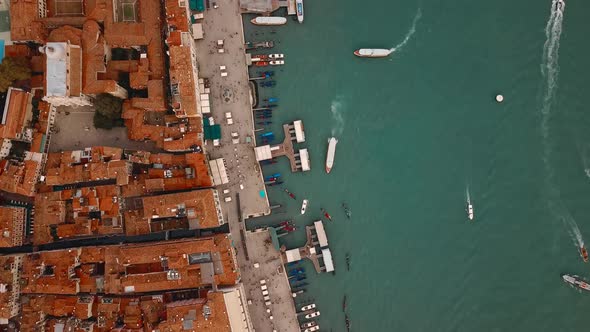 Aerial View of Venice in Italy
