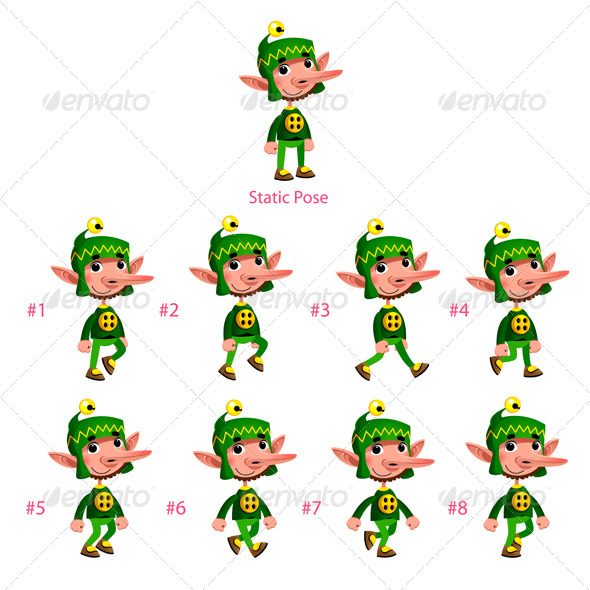 Animation of Dwarf Walking - People Characters