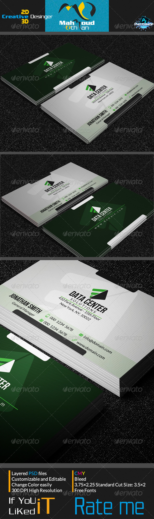 Corportae Business Card V07 - Corporate Business Cards