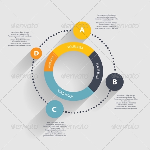 Infographic Templates for Business Vector - Web Technology