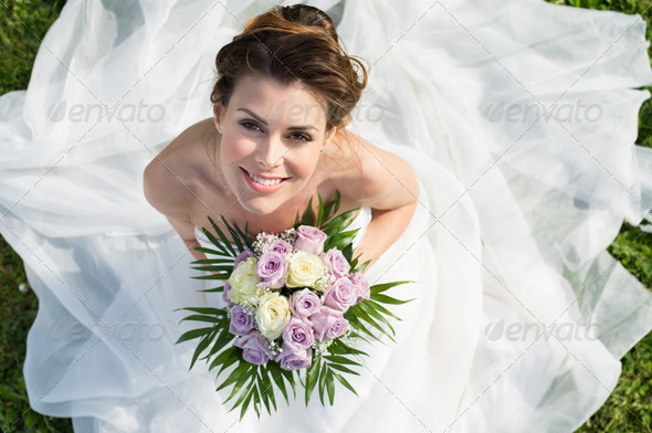 Portrait Of Beautiful Bride - Stock Photo - Images