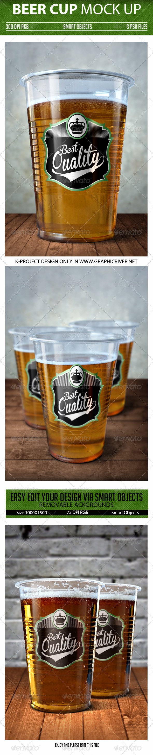 Download Beer Cup Mock Up by k-project | GraphicRiver