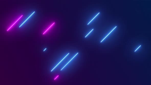 Neon lights effect background. 4K video seamless pattern looping.