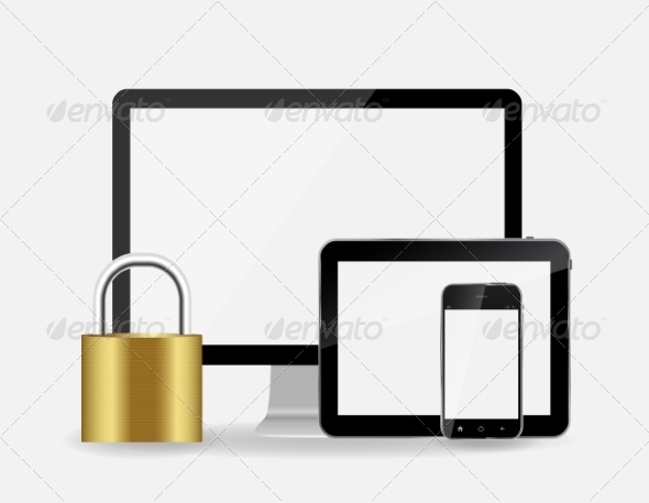 Internet Security Icon - Computers Technology
