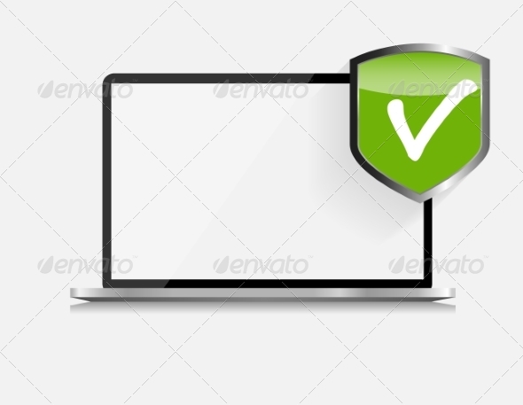 Internet Security Icon Vector Illustration - Computers Technology