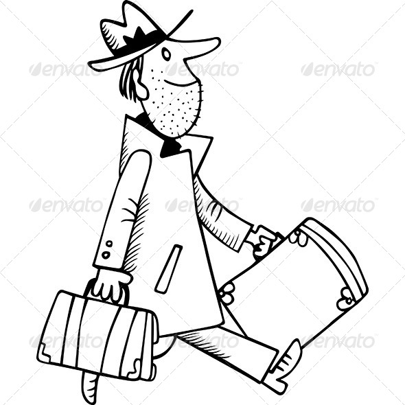 Walking Man - People Characters