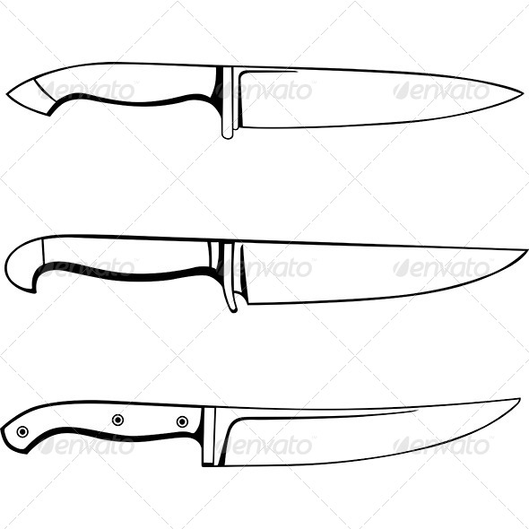 Kitchen Knives - Man-made Objects Objects