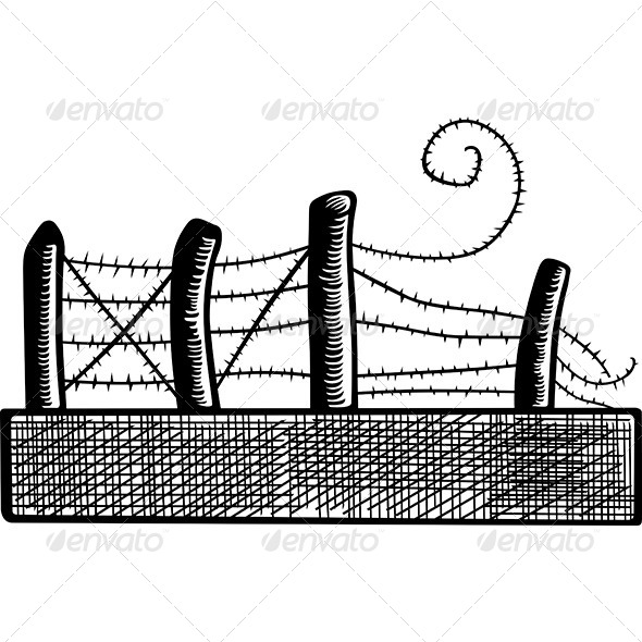 Barbed Wire - Man-made Objects Objects