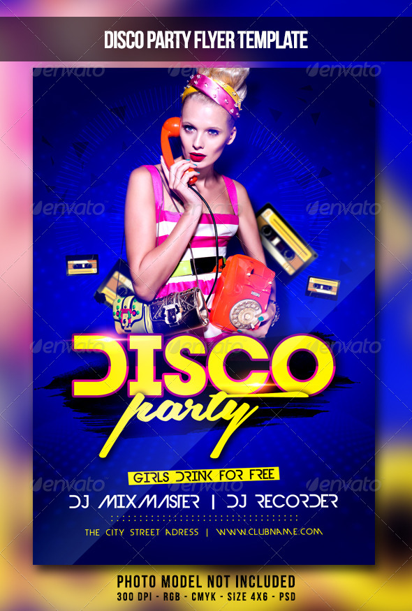 Disco Party Flyer - Clubs & Parties Events