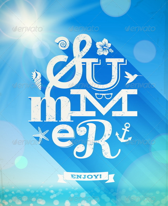 Summer Type Greeting - Travel Conceptual